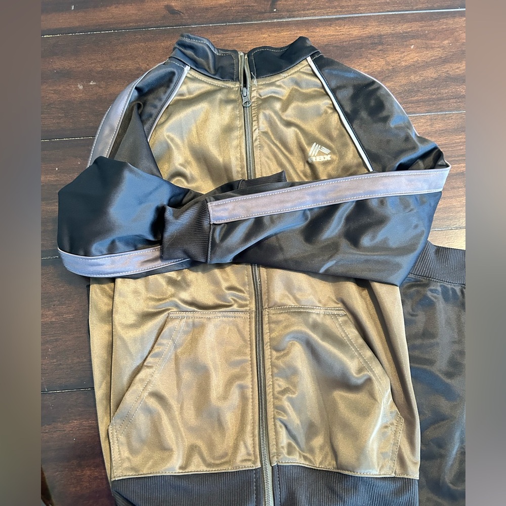 RBX Black and Gold Jacket and pant and black and green jacket and pant